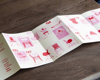 More or less 60 chairs in 60 years. Leaflet